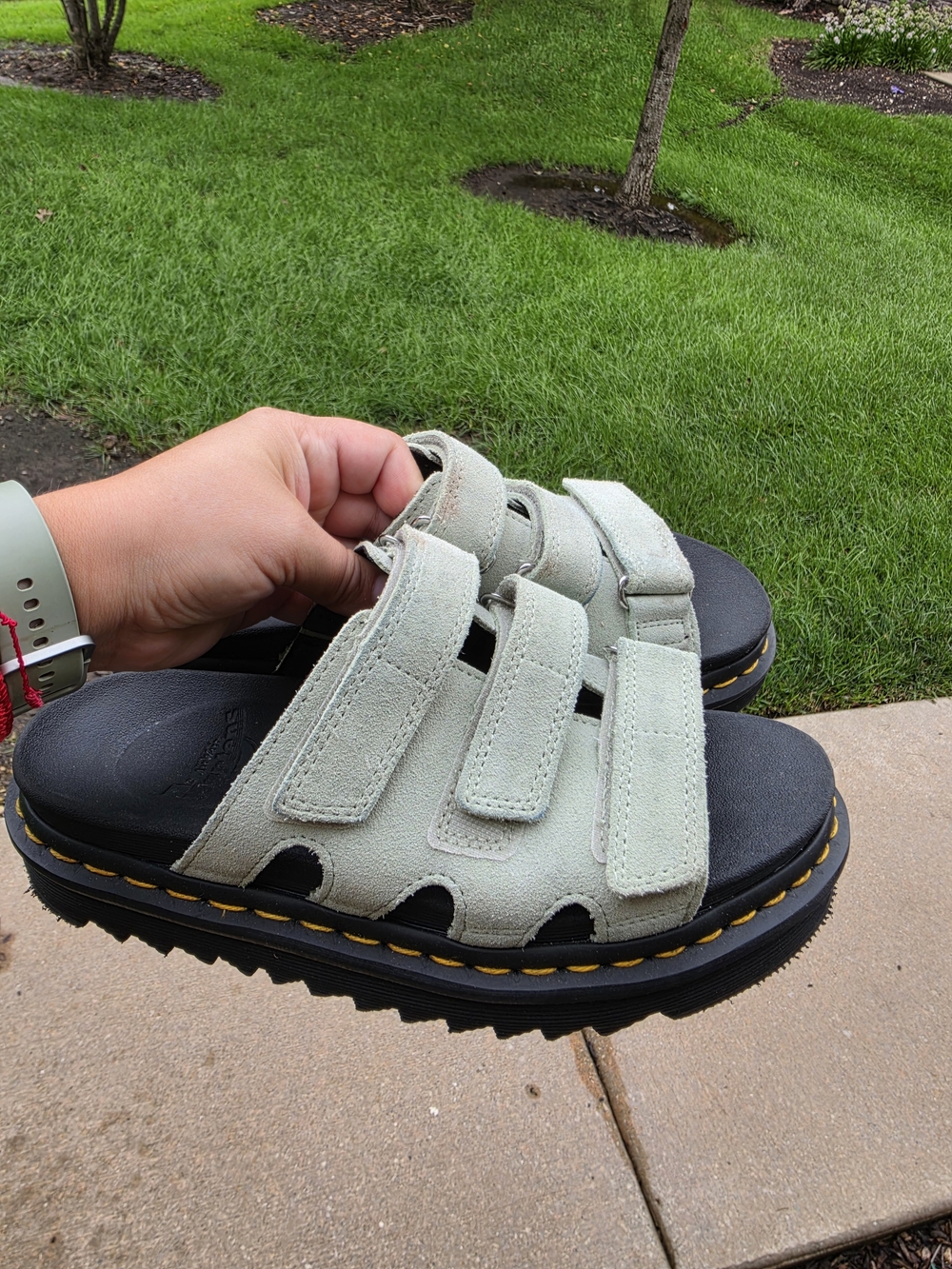 Dr.Martens Raine Slide Suede sandals Sz 8